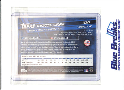2017 Topps - Complete Set - Aaron Judge - RC - #287 - baseball - Yankees