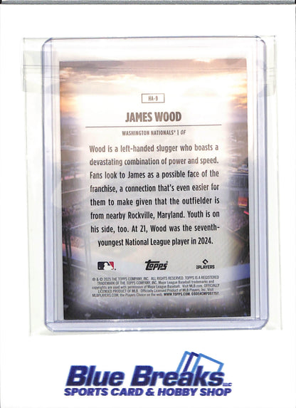 2025 Topps - Home Feld Advantage - James Wood - RC - #HA-9 - baseball - Nationals