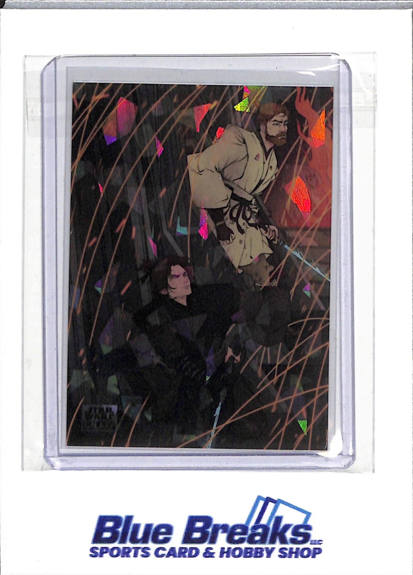 2025 Topps - Star Wars Galaxy - atomic refractor - Mustafar Rain - 042/150 - #DOM-9 - entertainment