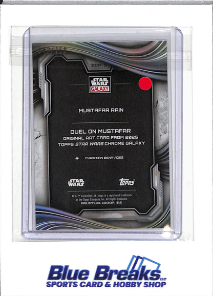 2025 Topps - Star Wars Galaxy - atomic refractor - Mustafar Rain - 042/150 - #DOM-9 - entertainment