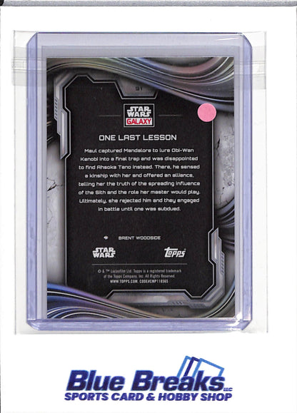 2025 Topps - Star Wars Galaxy - mini diamond - One Last Lesson - #91 - entertainment