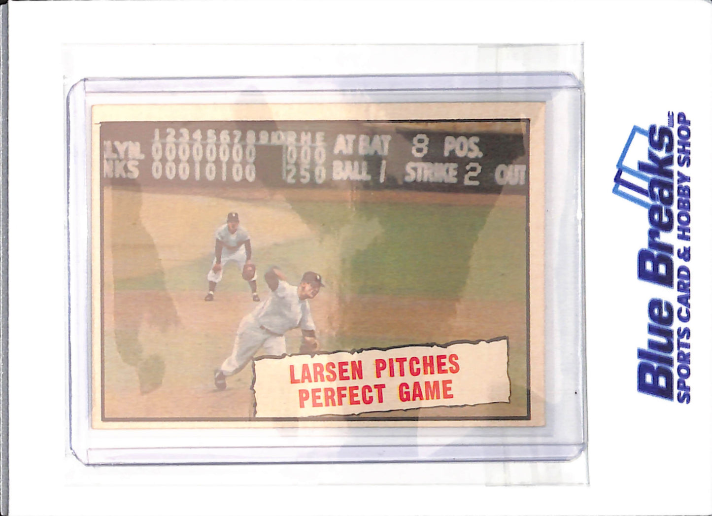1961 Topps - Larsen Pitches Perfect Game - #402 - baseball - Yankees