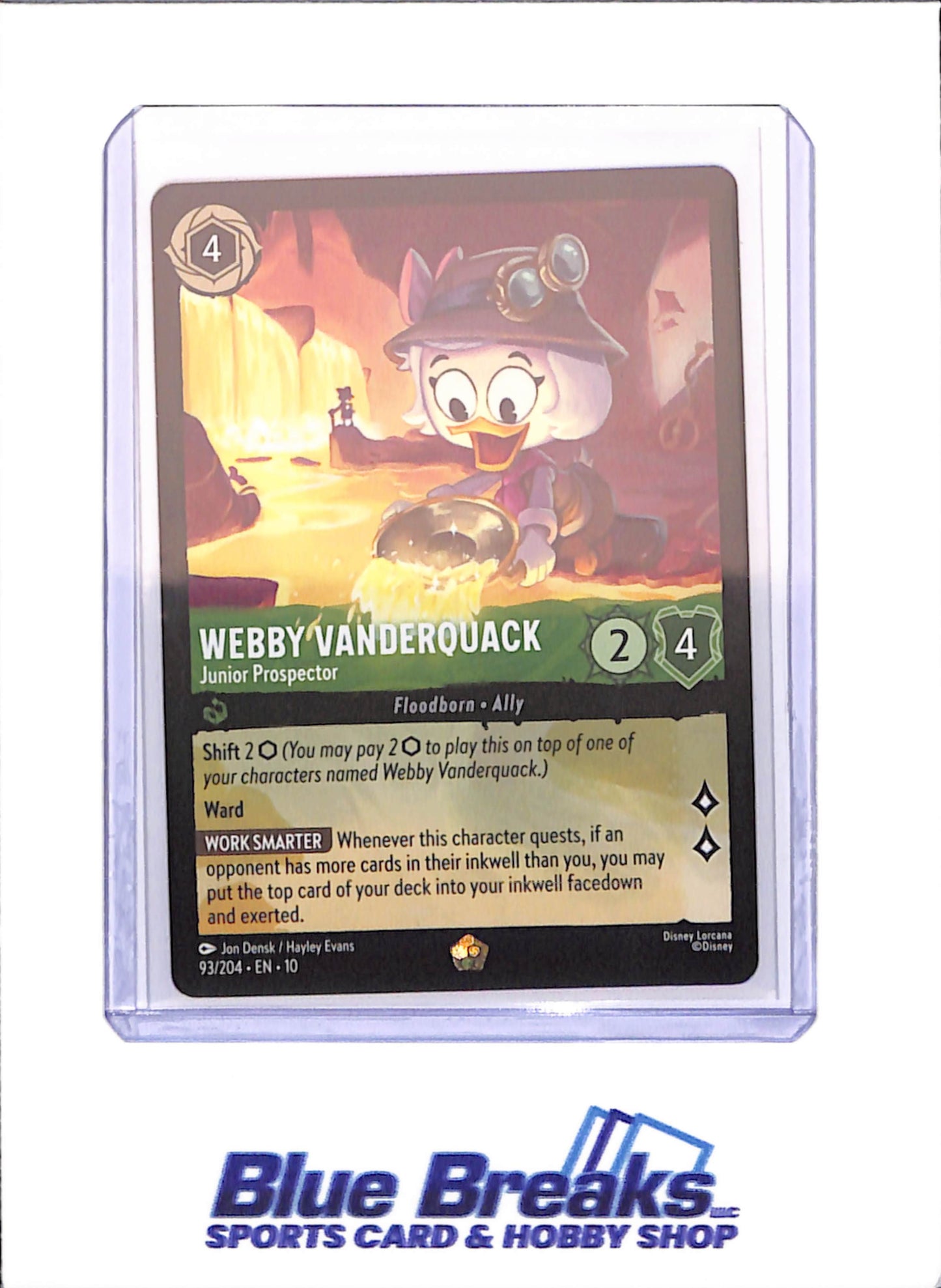 2025 Lorcana - Whisper in the Well - Webby Vanderquack - Junior Prospector - #93/204