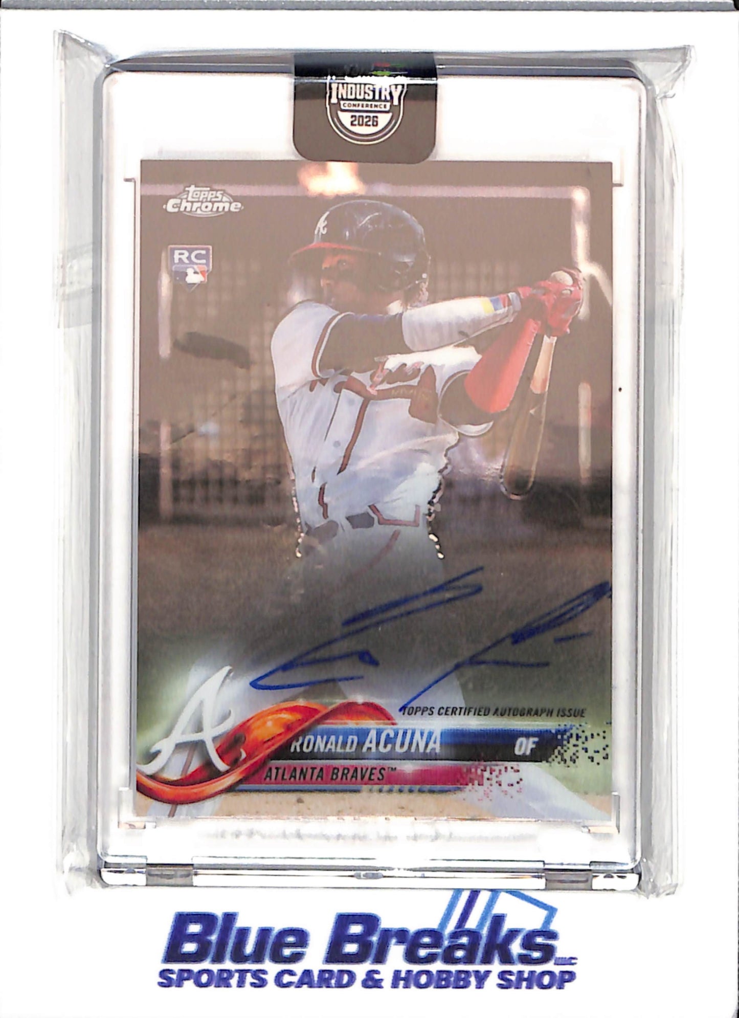 2018 Topps Chrome - 2026 Topps Industry Conference - Ronald Acuna Jr - auto - RC - #RA-RA - baseball - Braves