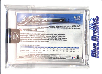 2018 Topps Chrome - 2026 Topps Industry Conference - Ronald Acuna Jr - auto - RC - #RA-RA - baseball - Braves