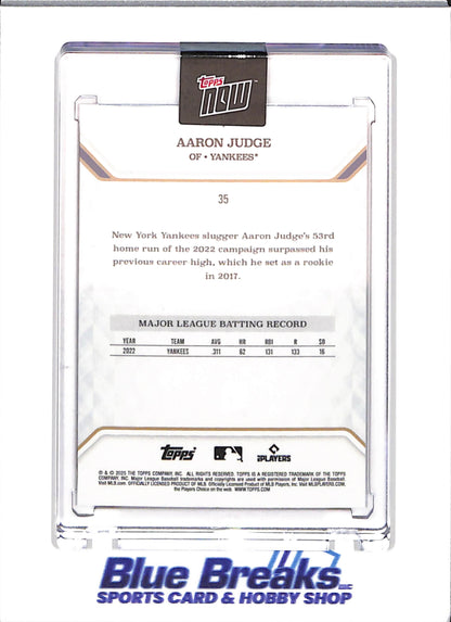 2025 Topps Now - 2022 AL MVP - Aaron Judge - 03/10 - #35 - baseball - Yankees