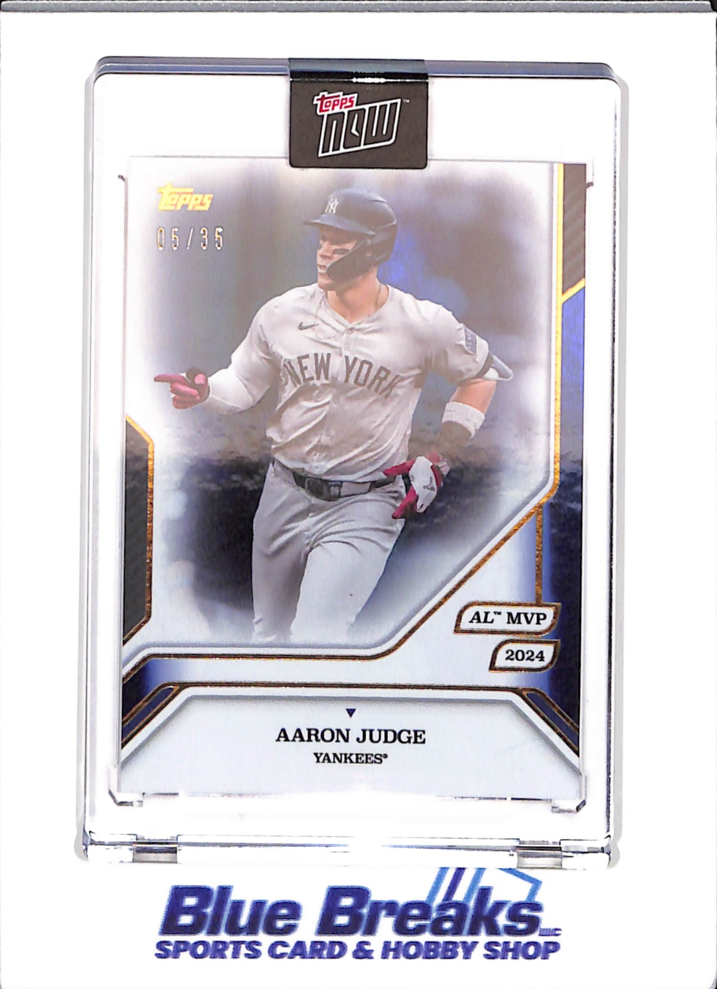 2025 Topps Now - 2024 AL MVP -blue -  Aaron Judge - 05/35 - #42 - baseball - Yankees