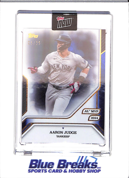 2025 Topps Now - 2024 AL MVP -blue -  Aaron Judge - 05/35 - #42 - baseball - Yankees