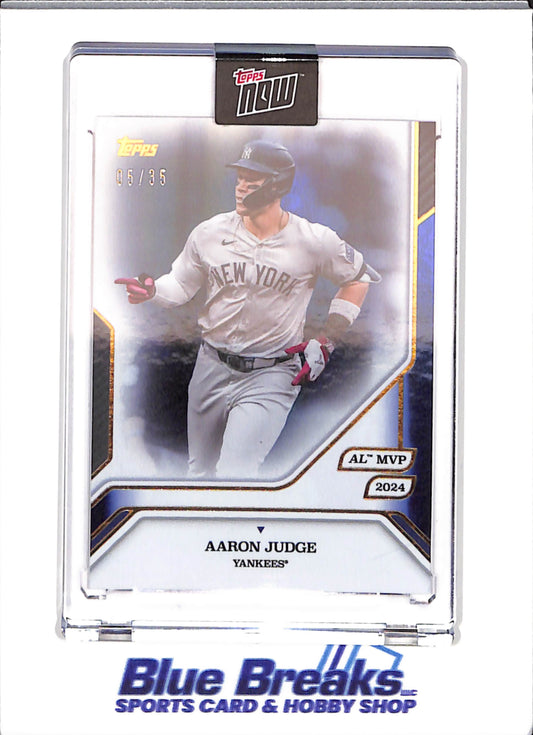 2025 Topps Now - 2024 AL MVP -blue -  Aaron Judge - 05/35 - #42 - baseball - Yankees