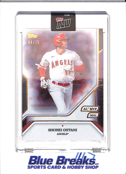 2025 Topps Now - 2021 AL MVP - purple - Shohei Ohtani - 04/75 - #5 - baseball - Angels