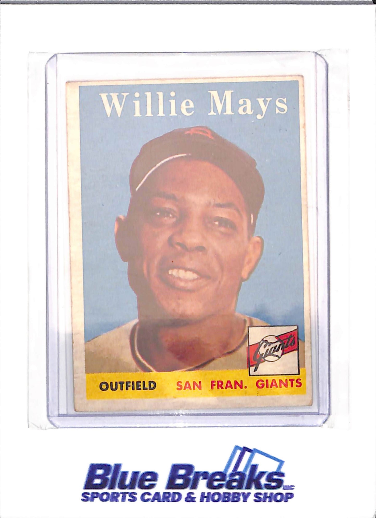 1958 Topps - Willie Mays - #5 - baseball - Giants