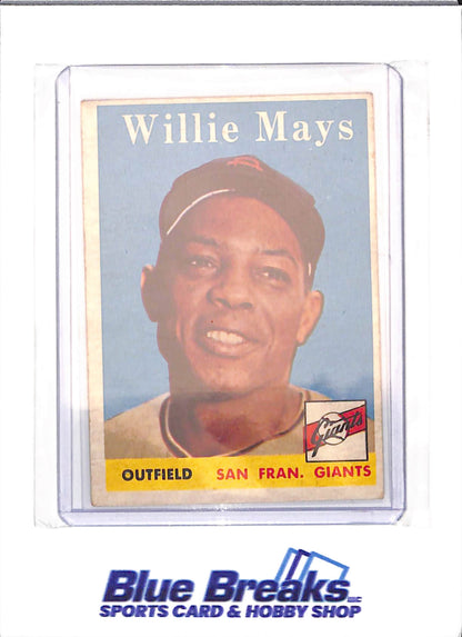 1958 Topps - Willie Mays - #5 - baseball - Giants