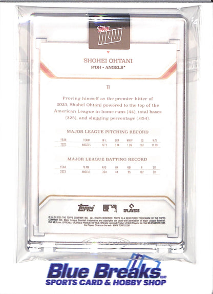 2025 Topps Now - 2023 AL MVP - Kanji - blue - Shohei Ohtani - 07/25 - #11 - baseball - Angels