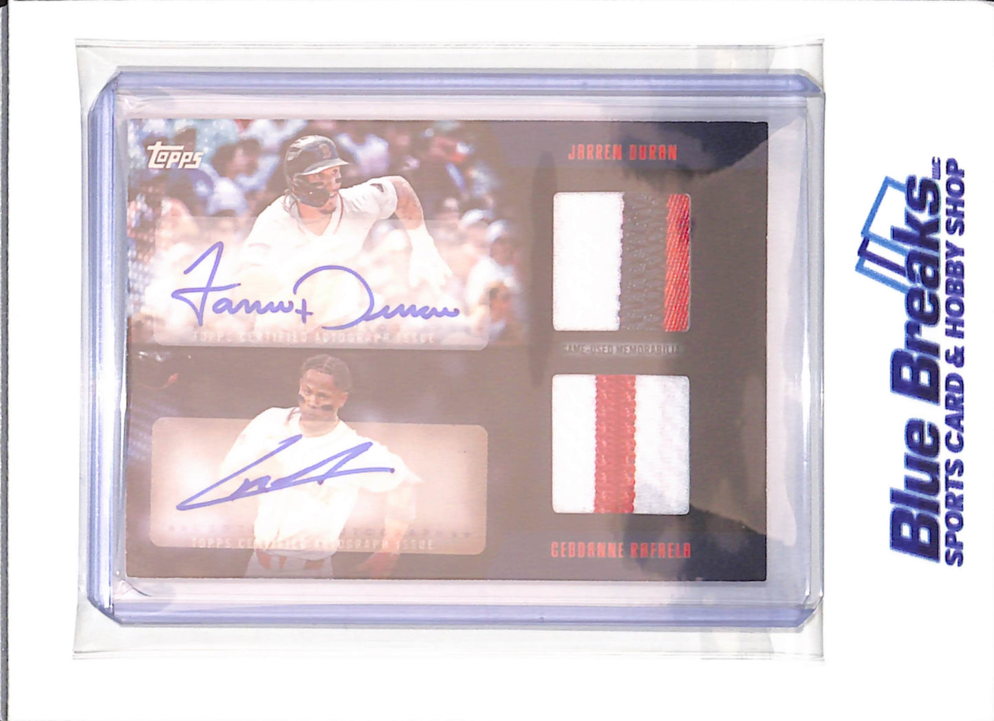 2025 Topps - Major League Material - Jarren Duran - Ceddanne Rafaela - autograph - 10/10 - #MLMDA-DRA - baseball - Red Sox