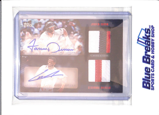 2025 Topps - Major League Material - Jarren Duran - Ceddanne Rafaela - autograph - 10/10 - #MLMDA-DRA - baseball - Red Sox