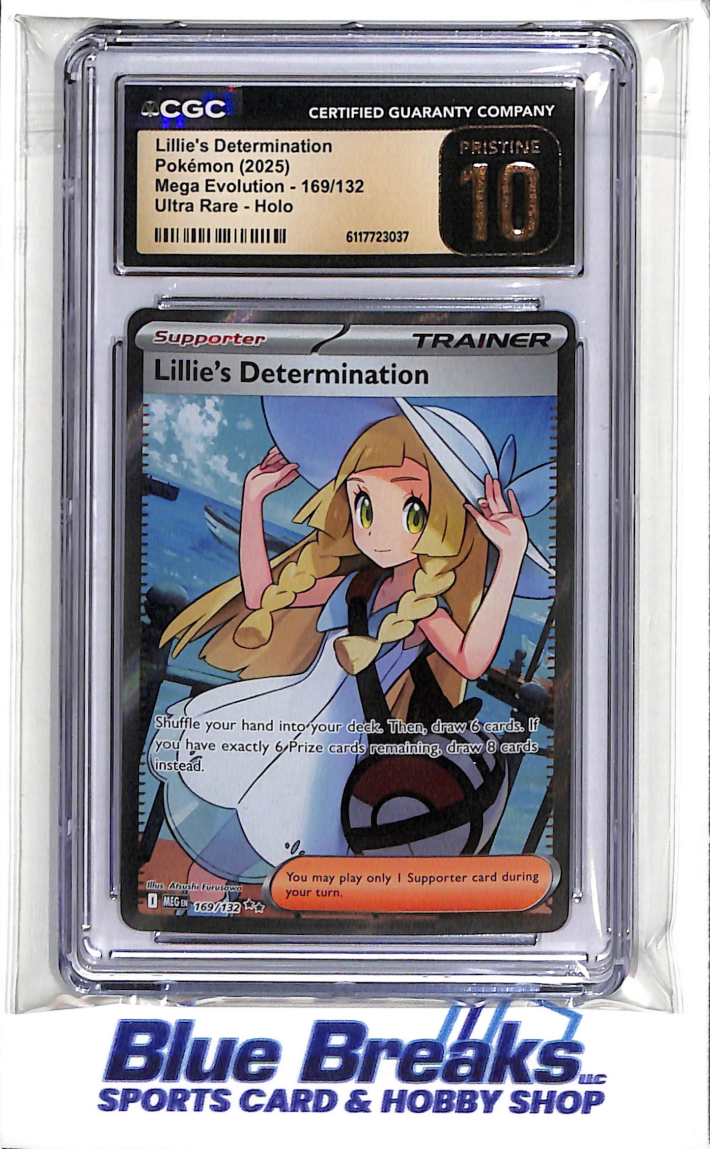 2025 Pokémon - Mega Evolution - Ultra Rare - Holo - Lillie's Determination - #169/132 - CGC Pristine 10