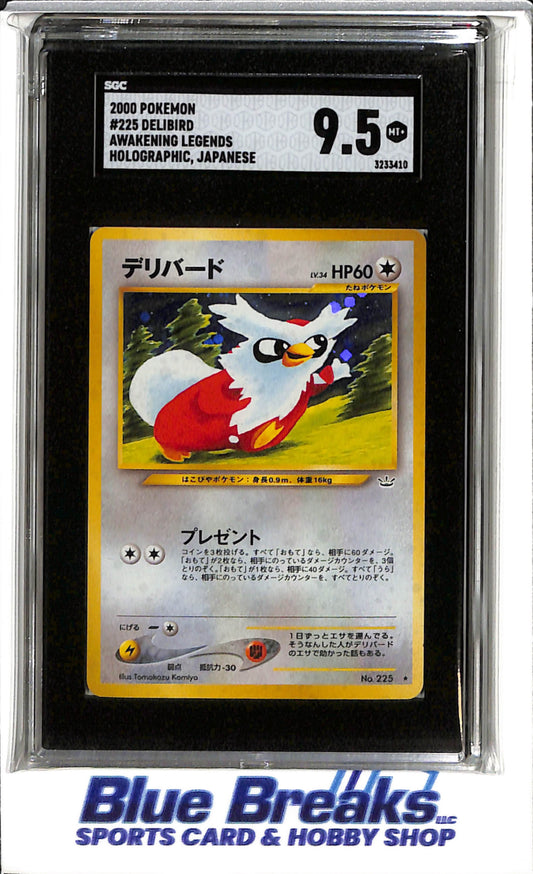 2000 Pokémon - Awakening Legends - Holographic - Delibird - JP - #225 - SGC 9.5