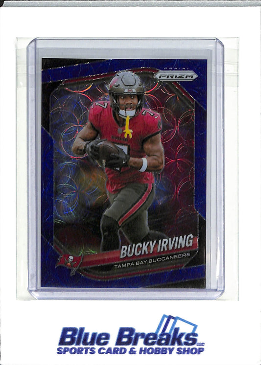 2025 Panini - Prizm - choice blue prizm - Bucky Irving - 11/14 - #169 - football - Buccaneers - drop