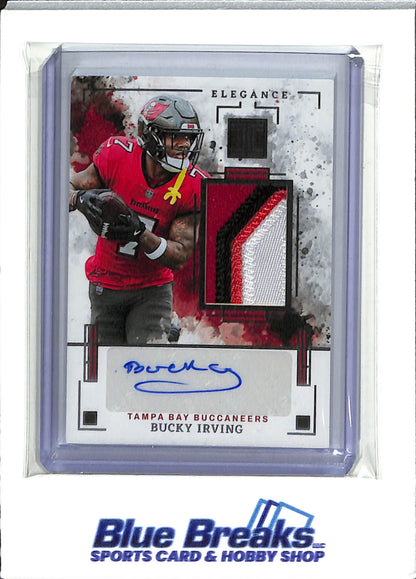 2025 Panini - Impeccable - Elegance - Bucky Irving - relic - auto - 06/75 - #EVPA-BIG - football - Buccaneers