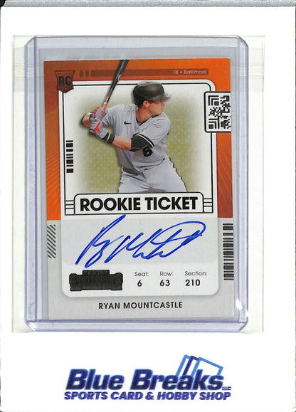 2021 Panini - Contenders - Rookie Ticket - Ryan Mountcastle - auto - RC - #105 - baseball - Orioles - drop