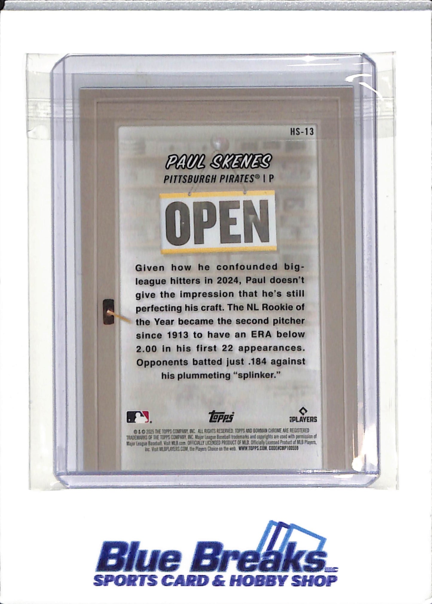 2025 Bowman Chrome - Treasure Trove - mini diamonds - Paul Skenes - 044/150 - #HS-13 - baseball - Pirates