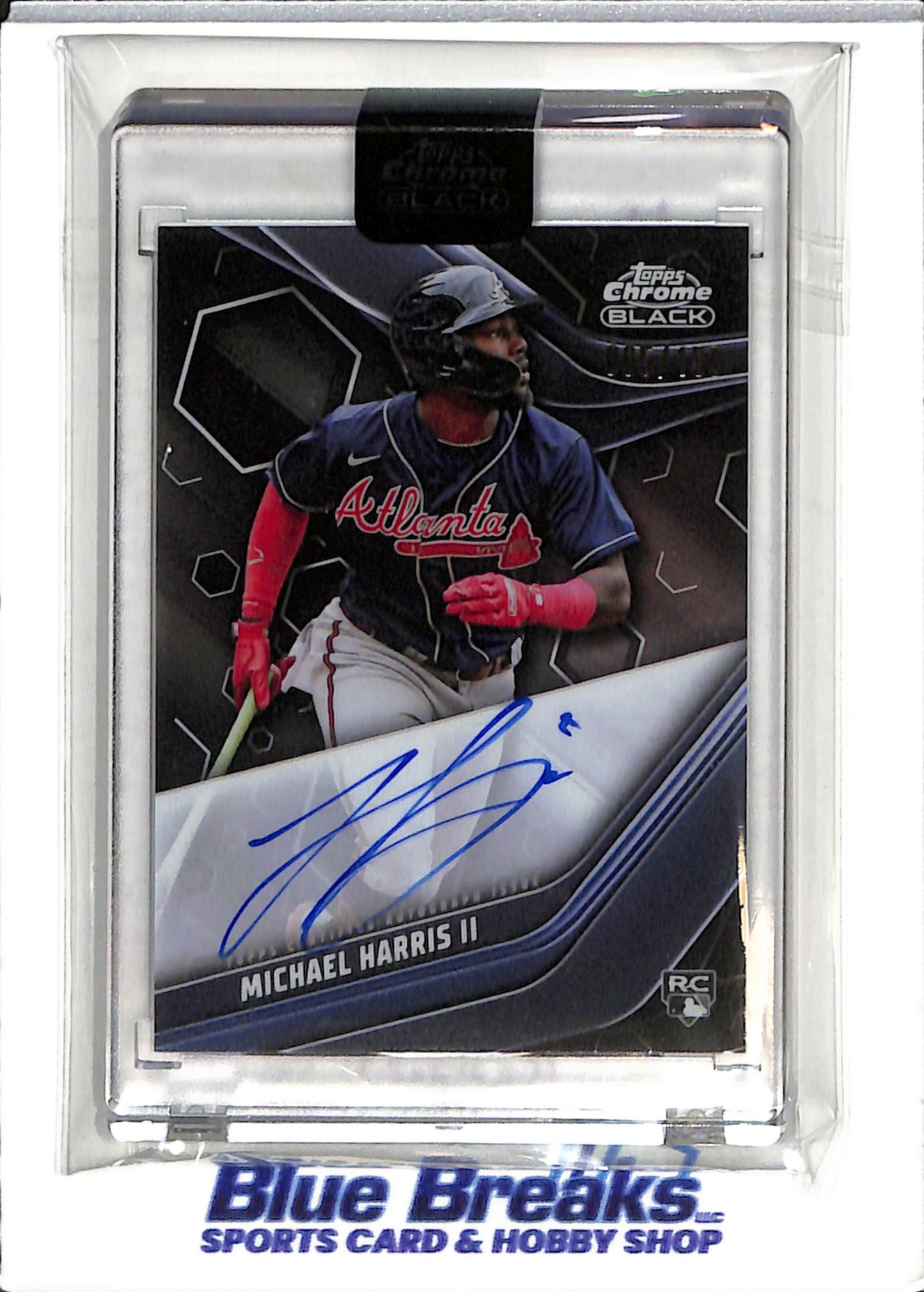 2023 Topps Chrome Black - Michael Harris II - auto - 065/150 - RC - #CBA-MH - baseball - Braves - drop