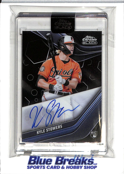 2023 Topps Chrome Black - Kyle Stowers - auto - RC - #CBA-KST - baseball - Orioles - drop