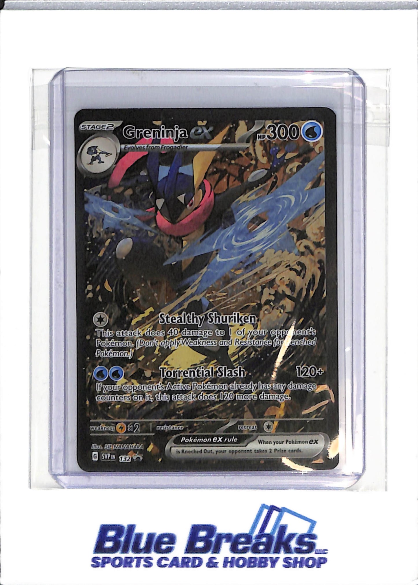 2024 Pokémon - Shrouded Fable - black star promo - special illustration rare - Greninja ex - #132 - drop