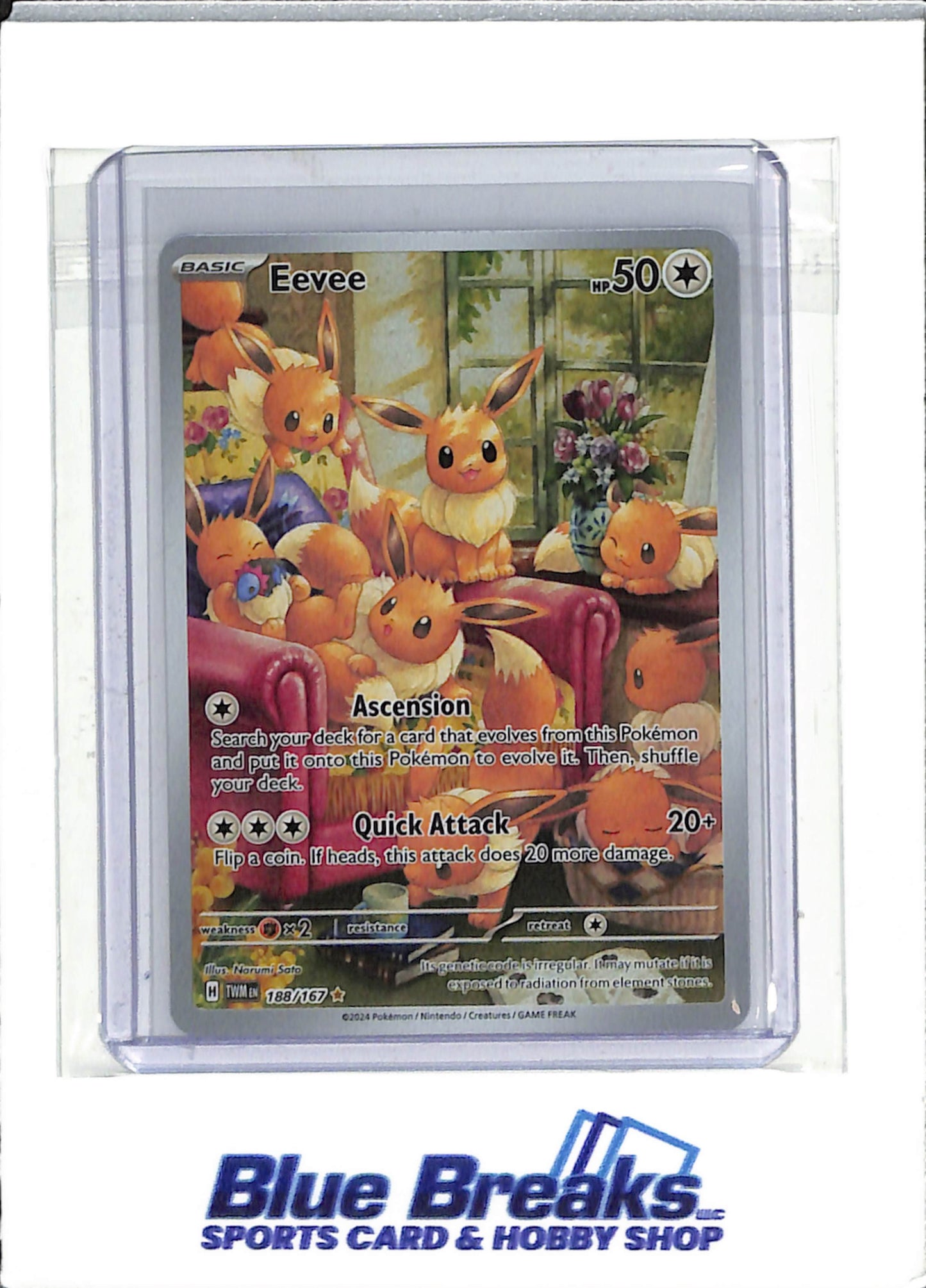 2024 Pokémon - Twilight Masquerade - Illustration Rare - Eevee - #188/197