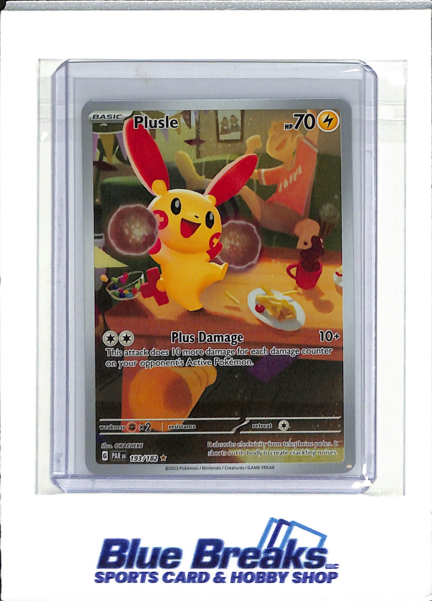 2023 Pokémon - Paradox Rift - Illustration Rare - Plusle - #193/182