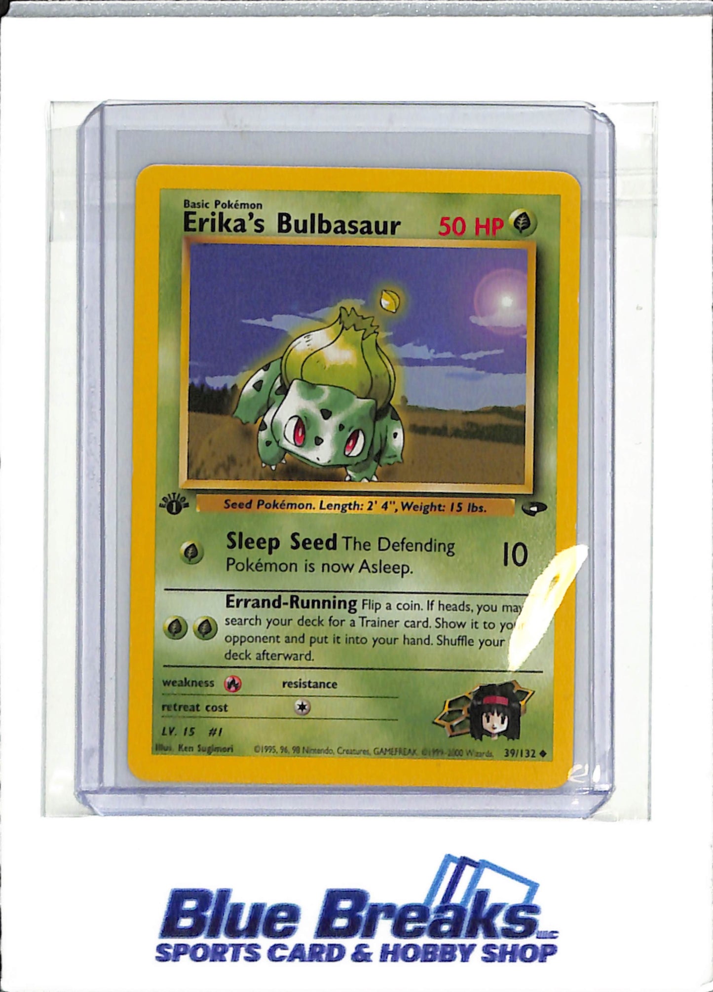 2000 Pokémon - Gym Challenge - Erika's Bulbasaur - 1st Edition - #39/132