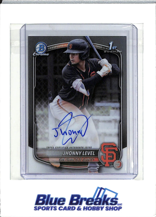 2025 Bowman Chrome - 1st Bowman - Jhonny Level - auto - #CPA-JL - baseball - Giants