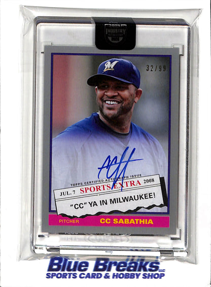 2026 Topps Industry Conference - 2020 Topps - Archives - 1976 Topps Traded - CC Sabathia - auto - 32/99 - #76TA-CCS - baseball - Brewers