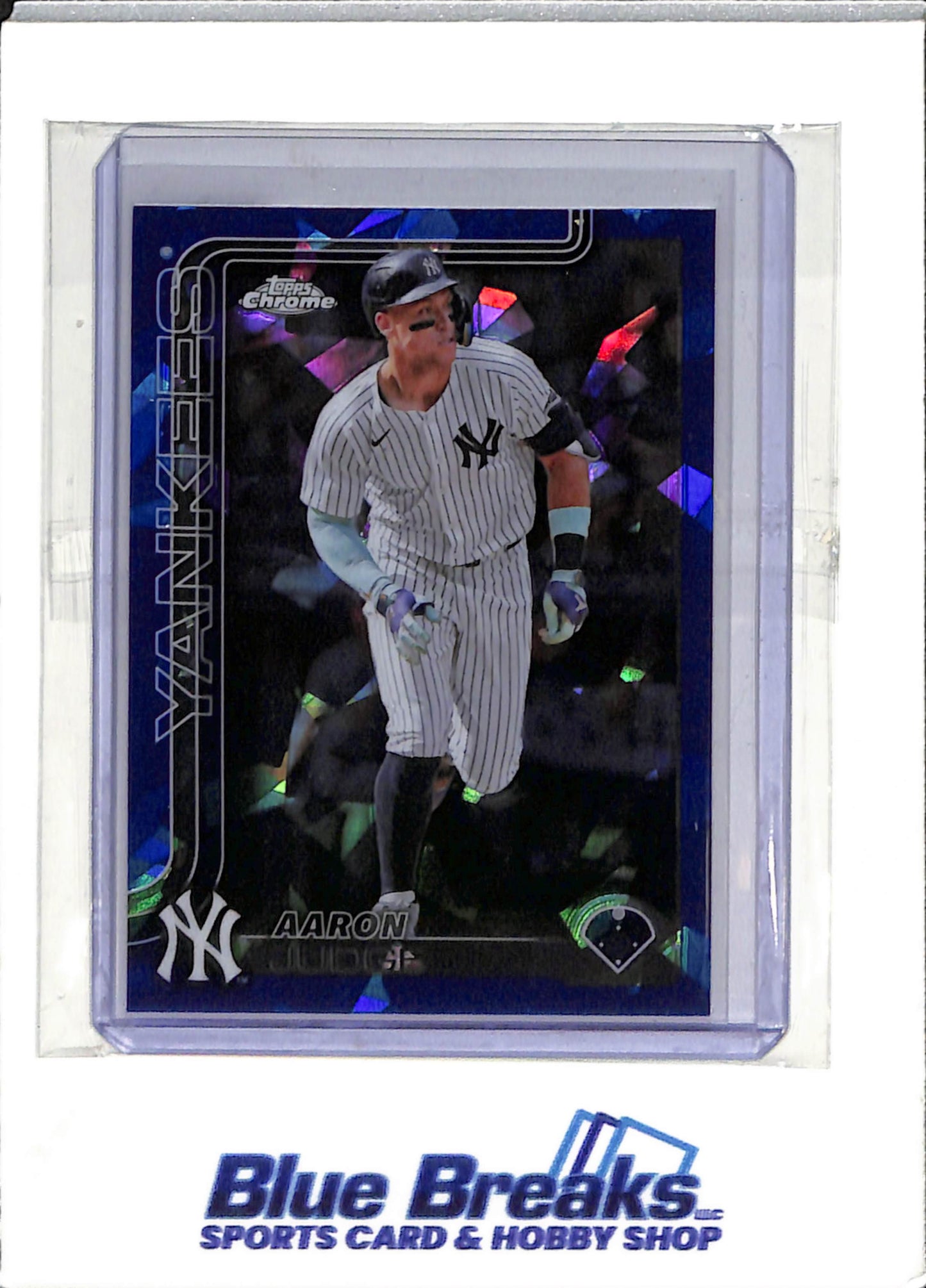 2025 Topps Chrome - Sapphire - Aaron Judge - #99 - baseball - Yankees
