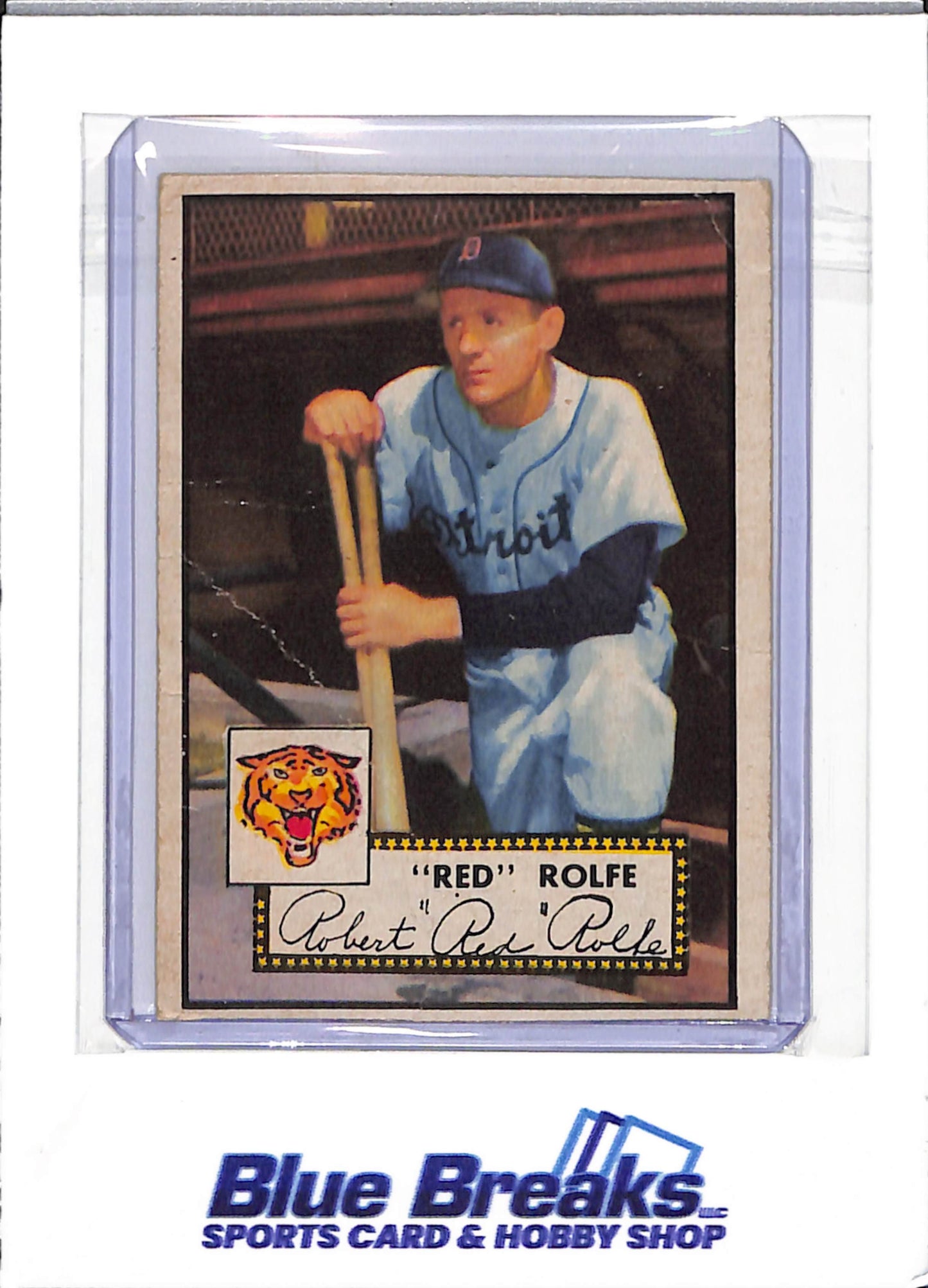1952 Topps - Robert "Red" Rolfe - #296 - baseball - Tigers