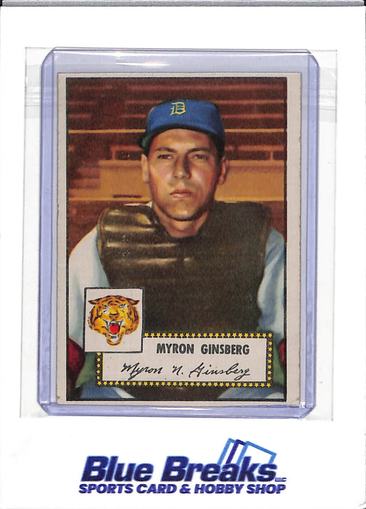 1952 Topps - Myron Ginsberg - #192 - baseball - Tigers