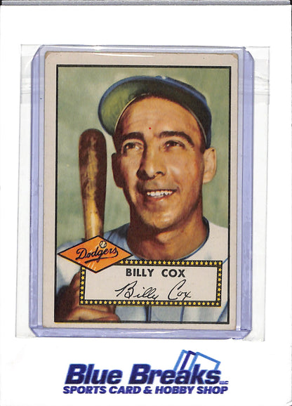 1952 Topps - Billy Cox - #232 - baseball - Dodgers
