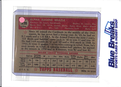 1952 Topps - Al Brazle - #228 - baseball - Cardinals