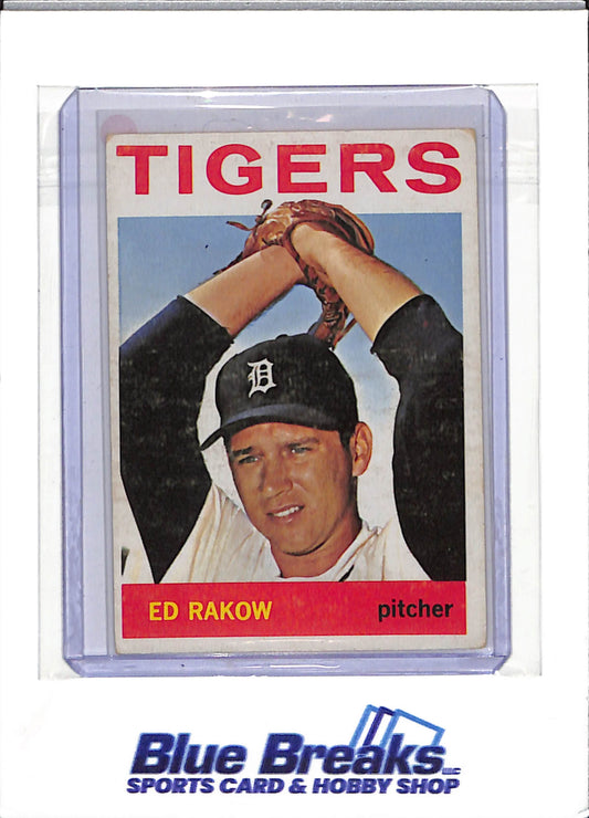 1964 Topps - Ed Rakow - #491 - baseball - Tigers