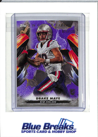 2024 Topps - Inception - purple - Drake Maye - 071/125 - RC - #158 - football - Patriots