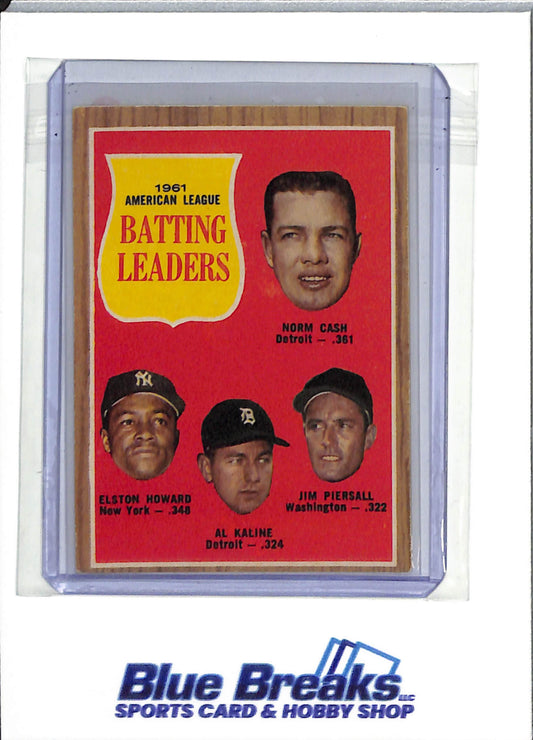 1962 Topps - American League Batting Leaders - Norm Cash - Elston Howard - Al Kaline - Jim Piersall - #51 -baseball