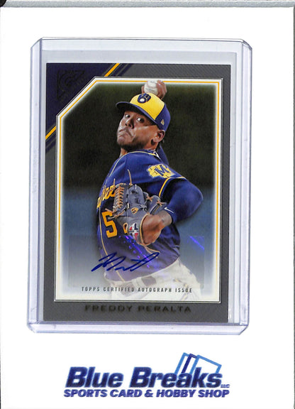 2022 Topps - Gallery - Freddy Peralta - auto - #VA-FP - baseball - Brewers