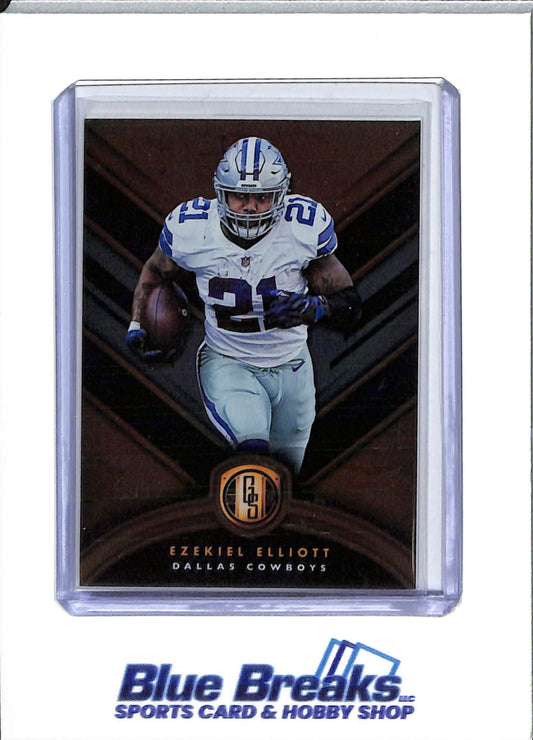 2019 Panini - Gold Standard - Platinum - Ezekiel Elliott - 22/75 - #72 - football - Cowboys