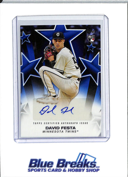 2025 Topps - Baseball Stars - David Festa - auto - 041/150 - RC -#BSA-DF - baseball - Twins