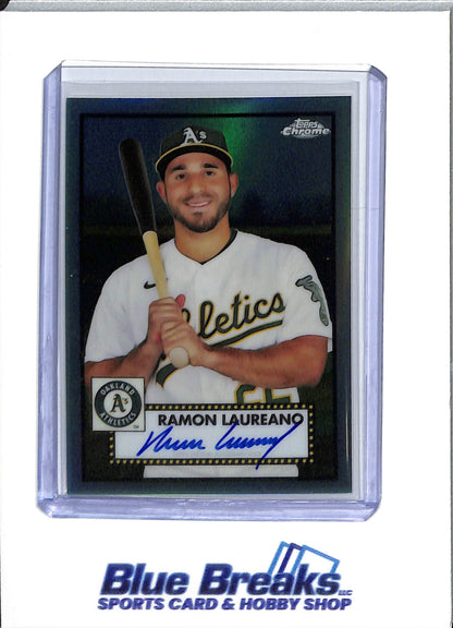2021 Topps Chrome - Platinum - aqua refractor - Ramon Laureano - 038/150 - baseball - Athletics