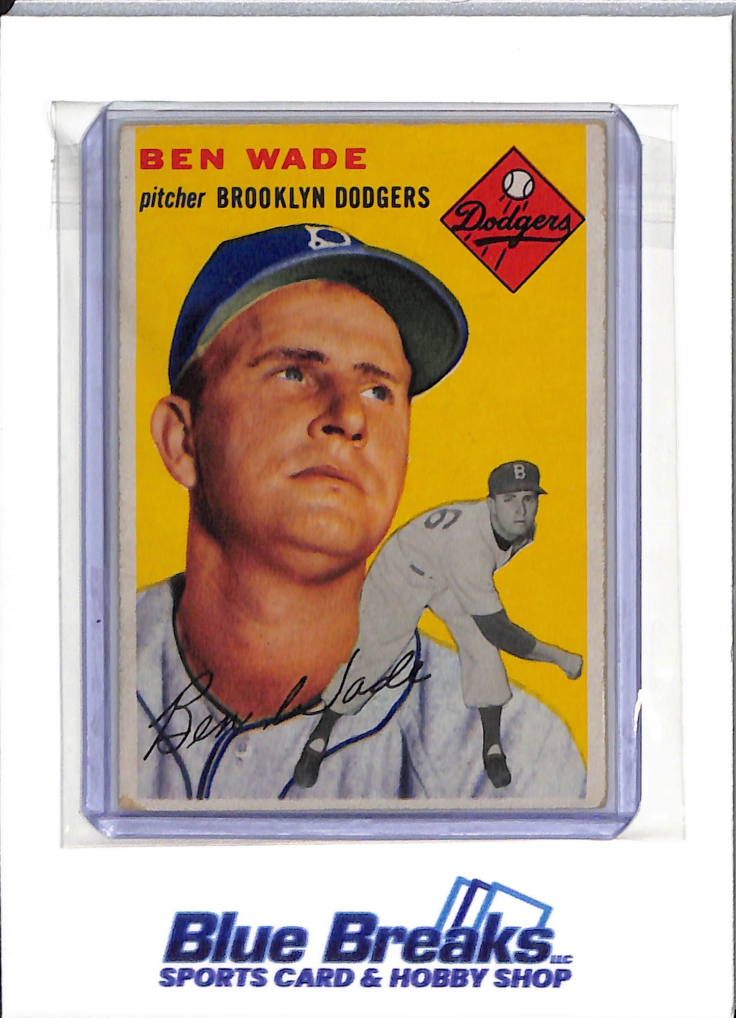 1954 Topps - Ben Wade - #126 - baseball - Dodgers