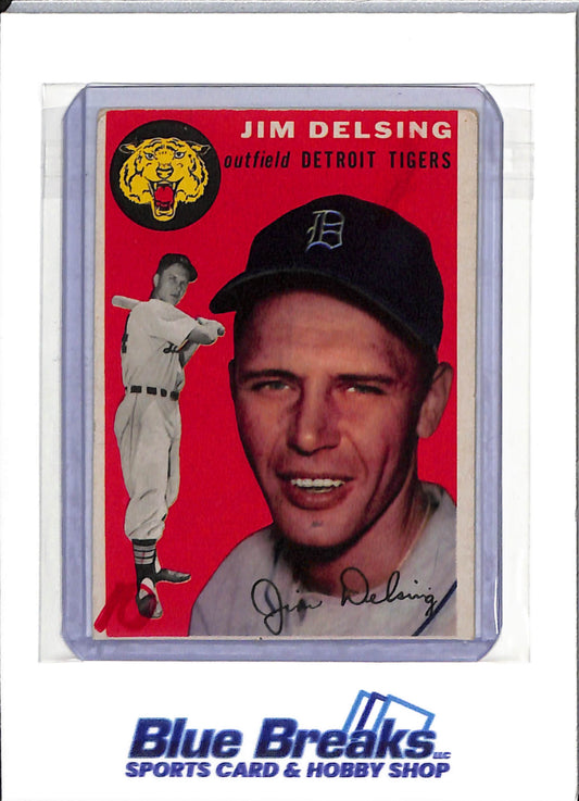 1954 Topps - Jim Delsing - #111 - baseball - Tigers - drop