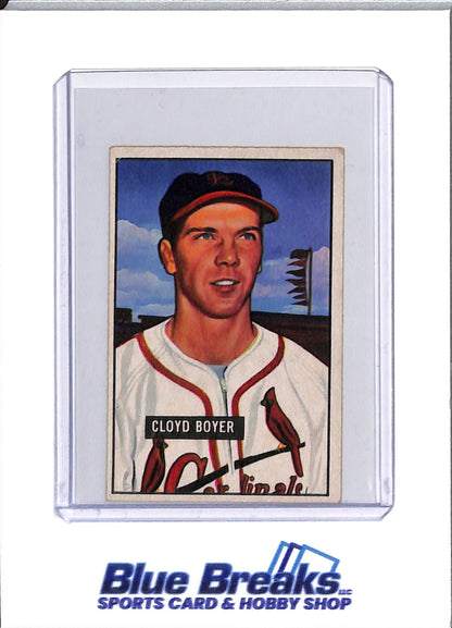 1951 Bowman - Cloyd Boyer - #228 - baseball - Cardinals - drop