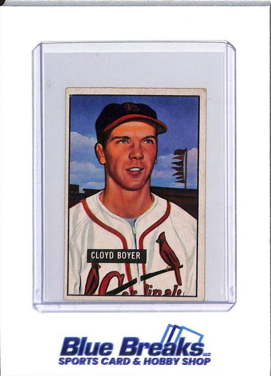 1951 Bowman - Cloyd Boyer - #228 - baseball - Cardinals - drop