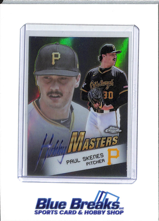 2025 Topps Chrome - Hobby Masters - refractor - Paul Skenes - #HM-12 - baseball - Pirates - drop